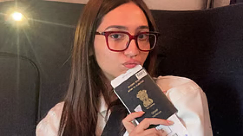 Source-supplied image for: Sahiba Bali Reveals Missed Chance To Talk To 'Cute Boy' On London Flight After Denying Dating Arjun Kapoor; CJP's Abhijeet Dipke Likes Post