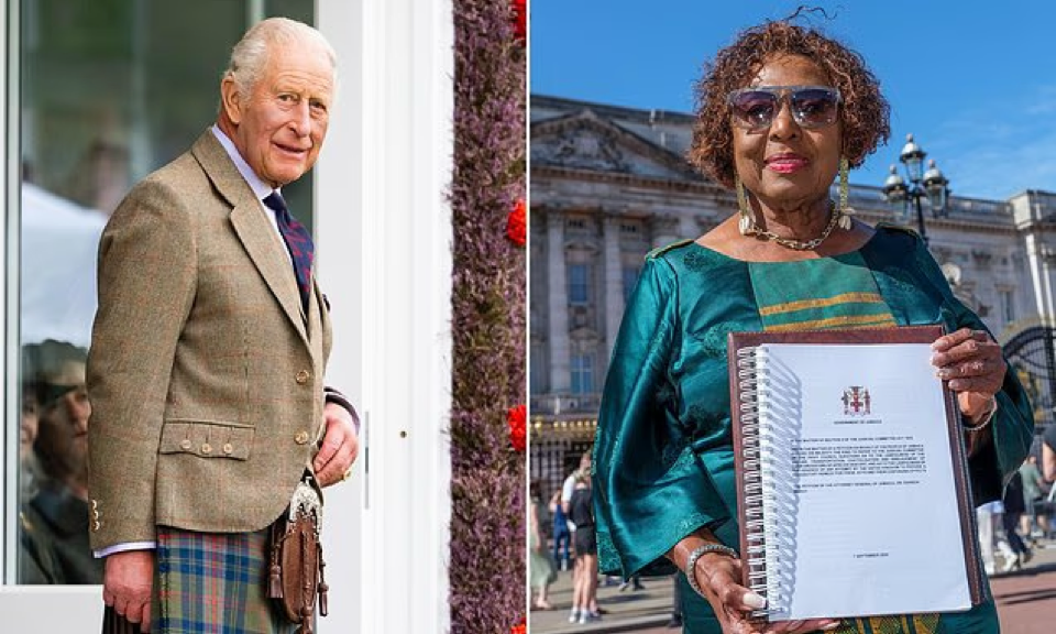 Source-supplied image for: Jamaica steps up campaign for £7.6billion in reparations for slavery - by lobbying the King on London visit